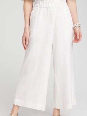 Chico’s Linen Culotte Pants size 8